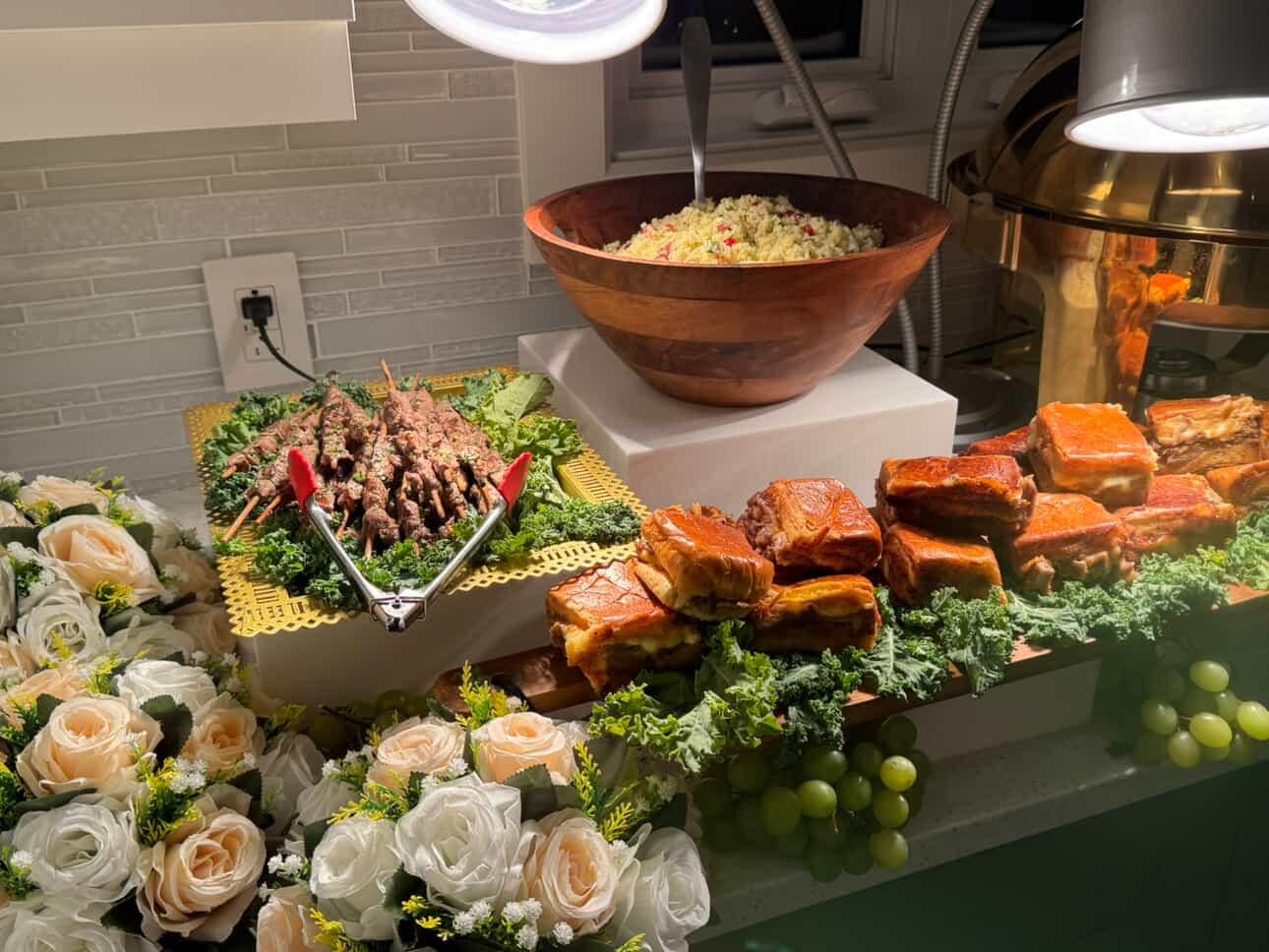 Ty's Way Catering spread